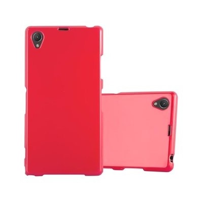 Sony Xperia Z1 (Honami, C6903, C6902) cieta silikona (TPU) sarkans apvalks / vacins.lv