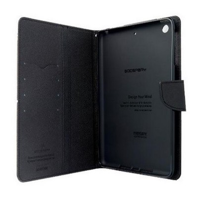 „Mercury“ Fancy Apple iPad Mini 1 / 2 / 3 melns ādas maciņš / Vacins.lv