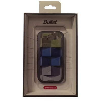 „Bullet“ Samsung Galaxy S3 i9300 kieto silikono TPU dėklas - Cubes (kubai) / Priedai.lt