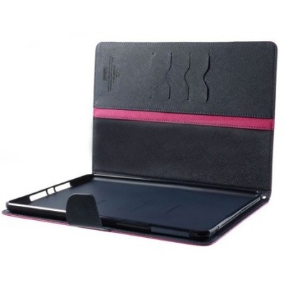 „Mercury“ Fancy Apple iPad Air 2 rozs ādas maciņš / Vacins.lv