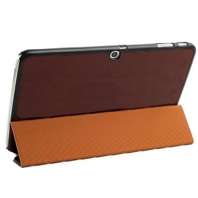 Samsung Galaxy Tab 3 10.1 P5200 (P5210) atvēramais brūns maciņš / Vacins.lv