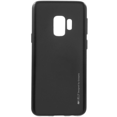 Samsung Galaxy S9 (G960) Mercury melns cieta silikona (TPU) apvalks / vacins.lv