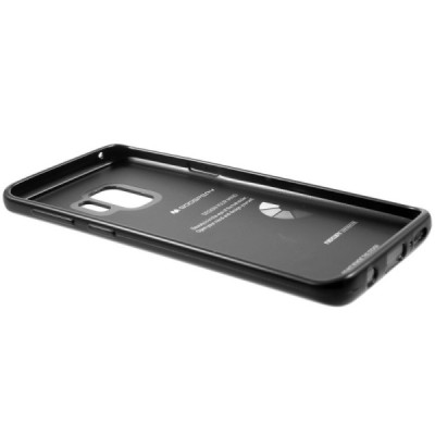 Samsung Galaxy S9 (G960) Mercury melns cieta silikona (TPU) apvalks / vacins.lv