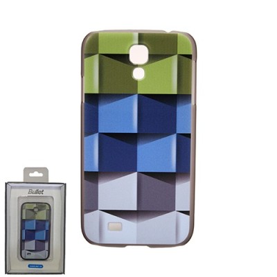 „Bullet“ Samsung Galaxy S4 i9505, i9500 kieto silikono TPU dėklas - Cubes (kubai) / Priedai.lt