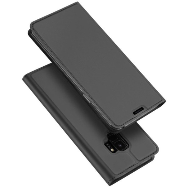 „Dux Ducis“ Skin atvērams maciņš - melns (Galaxy S9)