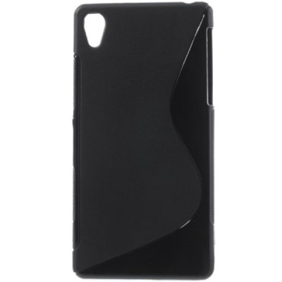 Sony Xperia Z2 (D6503, D6502, D6543) „S-Line“ kieto silikono TPU juodas dėklas - nugarėlė / Priedai.lt