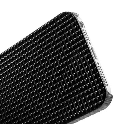 Melns stilīgs reljefa 3D Apple iPhone 5 apvalks / Vacins.lv