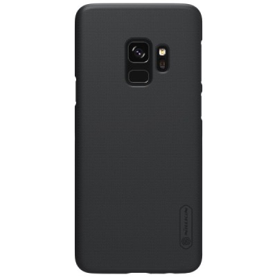 Samsung Galaxy S9 (G960) Nillkin Frosted Shield melns plastmasas apvalks / vacins.lv