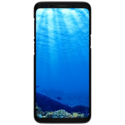 Samsung Galaxy S9 (G960) Nillkin Frosted Shield melns plastmasas apvalks / vacins.lv