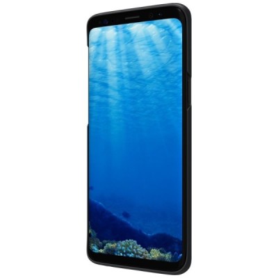 Samsung Galaxy S9 (G960) Nillkin Frosted Shield melns plastmasas apvalks / vacins.lv
