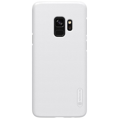 Samsung Galaxy S9 (G960) Nillkin Frosted Shield balts plastmasas apvalks + ekrāna aizsargplēve / Vacins.lv