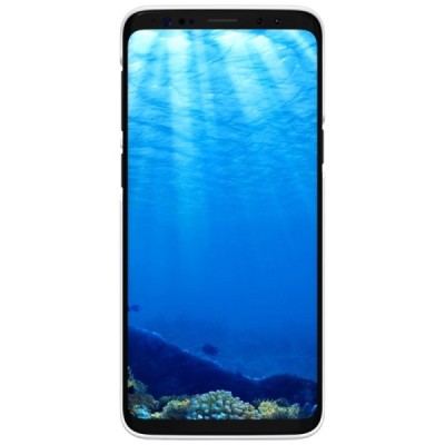 Samsung Galaxy S9 (G960) Nillkin Frosted Shield balts plastmasas apvalks + ekrāna aizsargplēve / Vacins.lv