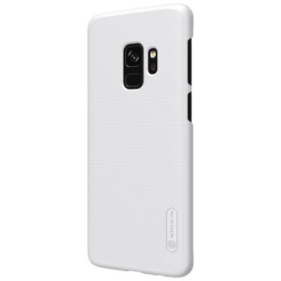 Samsung Galaxy S9 (G960) Nillkin Frosted Shield balts plastmasas apvalks + ekrāna aizsargplēve / Vacins.lv