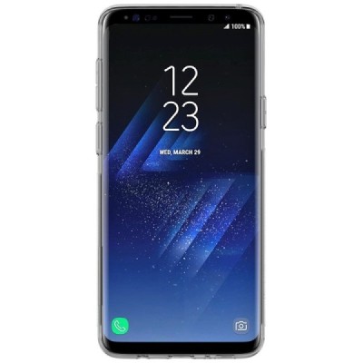 Samsung Galaxy S9 (G960) Nillkin Nature plonas skaidrus (permatomas) silikoninis TPU pilkasdėklas / Priedai.lt