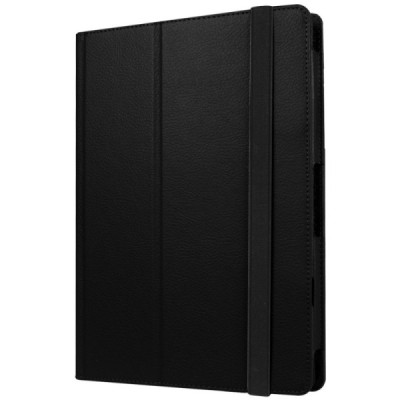 Lenovo IdeaTab MIIX 320 10.1 Litchi atvēramais melns maciņš / Vacins.lv