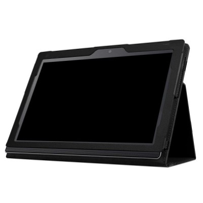 Lenovo IdeaTab MIIX 320 10.1 Litchi atvēramais melns maciņš / Vacins.lv