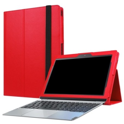 Lenovo IdeaTab MIIX 320 10.1 Litchi atvēramais sarkans maciņš / Vacins.lv