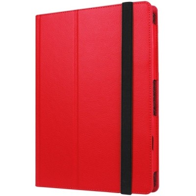 Lenovo IdeaTab MIIX 320 10.1 Litchi atvēramais sarkans maciņš / Vacins.lv