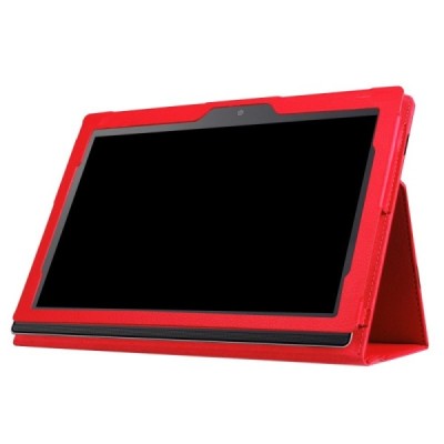 Lenovo IdeaTab MIIX 320 10.1 Litchi atvēramais sarkans maciņš / Vacins.lv