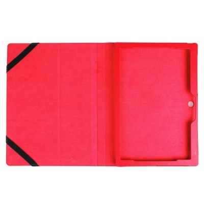 Lenovo IdeaTab MIIX 320 10.1 Litchi atvēramais sarkans maciņš / Vacins.lv