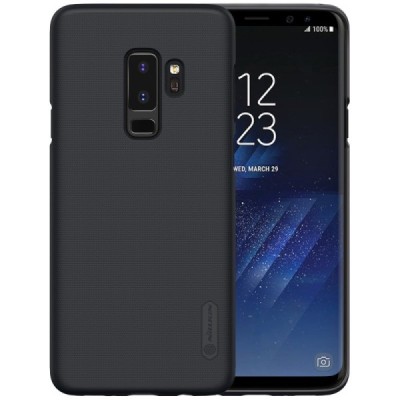 Samsung Galaxy S9+ (G965) Nillkin Frosted Shield melns plastmasas apvalks / vacins.lv