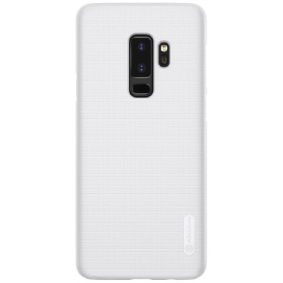 Samsung Galaxy S9+ (G965) Nillkin Frosted Shield balts plastmasas apvalks + ekrāna aizsargplēve / Vacins.lv