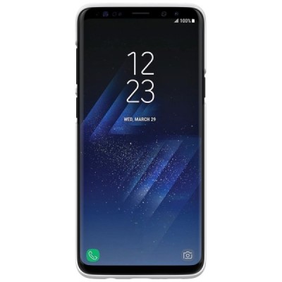 Samsung Galaxy S9+ (G965) Nillkin Frosted Shield balts plastmasas apvalks + ekrāna aizsargplēve / Vacins.lv