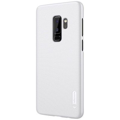 Samsung Galaxy S9+ (G965) Nillkin Frosted Shield balts plastmasas apvalks + ekrāna aizsargplēve / Vacins.lv