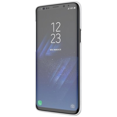 Samsung Galaxy S9+ (G965) Nillkin Frosted Shield balts plastmasas apvalks + ekrāna aizsargplēve / Vacins.lv