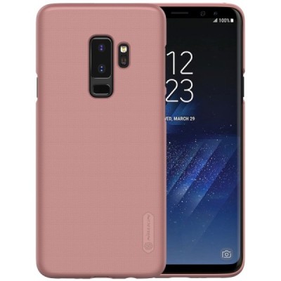 Samsung Galaxy S9+ (G965) Nillkin Frosted Shield rozs plastmasas apvalks + ekrāna aizsargplēve / Vacins.lv