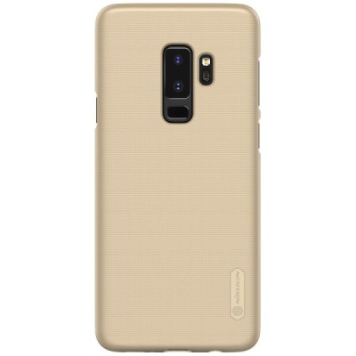 Samsung Galaxy S9+ (G965) Nillkin Frosted Shield zelta plastmasas apvalks + ekrāna aizsargplēve / Vacins.lv