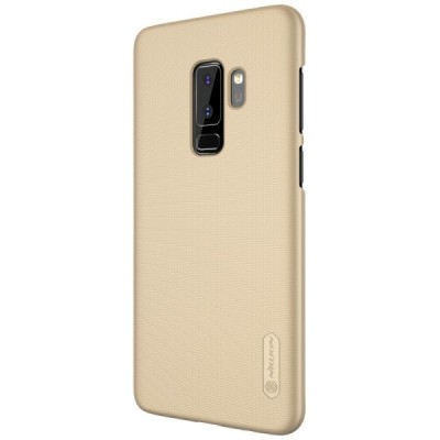 Samsung Galaxy S9+ (G965) Nillkin Frosted Shield zelta plastmasas apvalks + ekrāna aizsargplēve / Vacins.lv