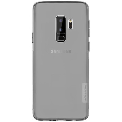 Samsung Galaxy S9+ (G965) Nillkin Nature dzidrs (caurspīdīgs) silikona planākais pelēks apvalks / Vacins.lv