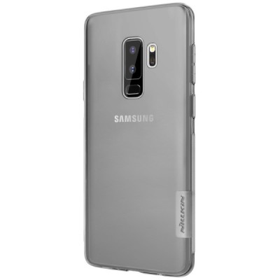 Samsung Galaxy S9+ (G965) Nillkin Nature dzidrs (caurspīdīgs) silikona planākais pelēks apvalks / Vacins.lv