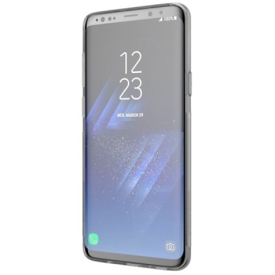 Samsung Galaxy S9+ (G965) Nillkin Nature dzidrs (caurspīdīgs) silikona planākais pelēks apvalks / Vacins.lv