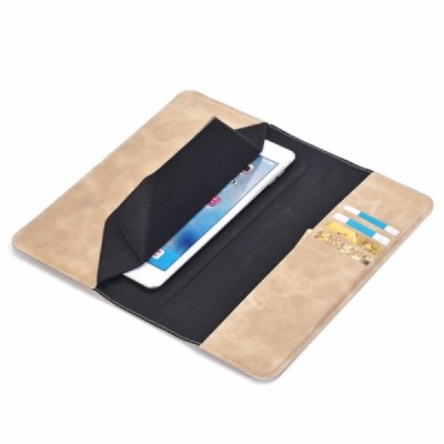 Universali šviesiai smėlio spalvos odinė kompiuterinės planšetės įmautė, vokas, 9.7 colių planšetėms / Priedai.lt