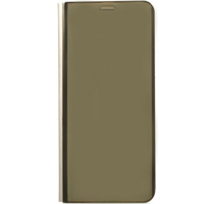 Samsung Galaxy S9 (G960) plastmasas atvērams zelta ādas maciņš / Vacins.lv