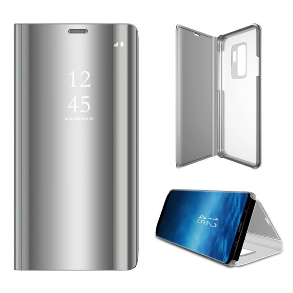 Plastmasas atvērams maciņš - sudrabs (Galaxy S9+)