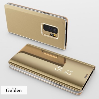 Samsung Galaxy S9+ (G965) plastikinis atverčiamas auksinis dėklas / Priedai.lt