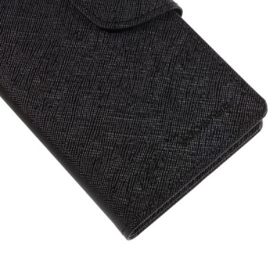 „Mercury“ Fancy Samsung Galaxy S9 (G960) melns ādas maciņš / Vacins.lv