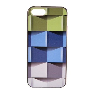 „Bullet“ Apple iPhone SE (5, 5s) kieto silikono TPU dėklas - Cubes (Kubai) / Priedai.lt