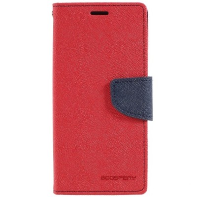 „Mercury“ Fancy Samsung Galaxy S9 (G960) sarkans ādas maciņš / Vacins.lv