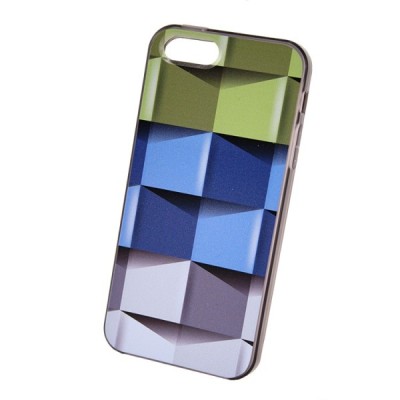 „Bullet“ Apple iPhone SE (5, 5s) kieto silikono TPU dėklas - Cubes (Kubai) / Priedai.lt