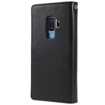 „Mercury“ Bravo Diary Samsung Galaxy S9+ (G965) juodas odinis dėklas / Priedai.lt