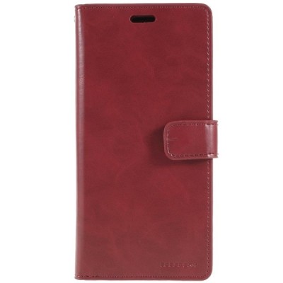 „Mercury“ Bravo Diary Samsung Galaxy S9+ (G965) bordo ādas maciņš / Vacins.lv