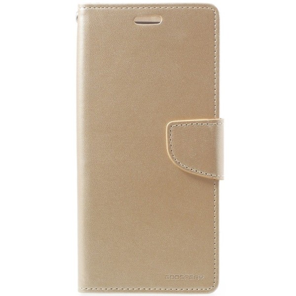 „Mercury“ Bravo Diary atvēramais maciņš - zelta (Galaxy S9+)