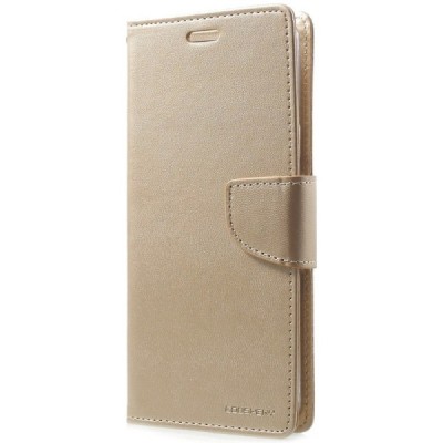 „Mercury“ Bravo Diary Samsung Galaxy S9+ (G965) zelta ādas maciņš / Vacins.lv