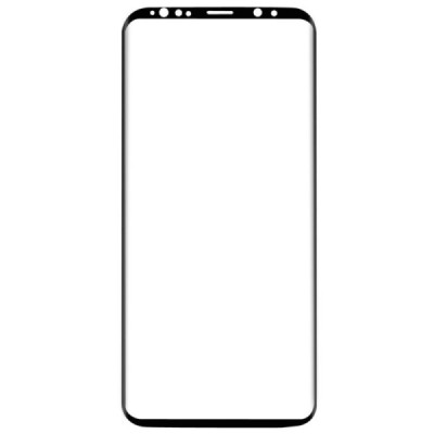 Samsung Galaxy S9 (G960) „Hat-Prince“ 9H Tempered Glass sustiprintos apsaugos juodas pilnai dengiantis apsauginis ekrano stiklas