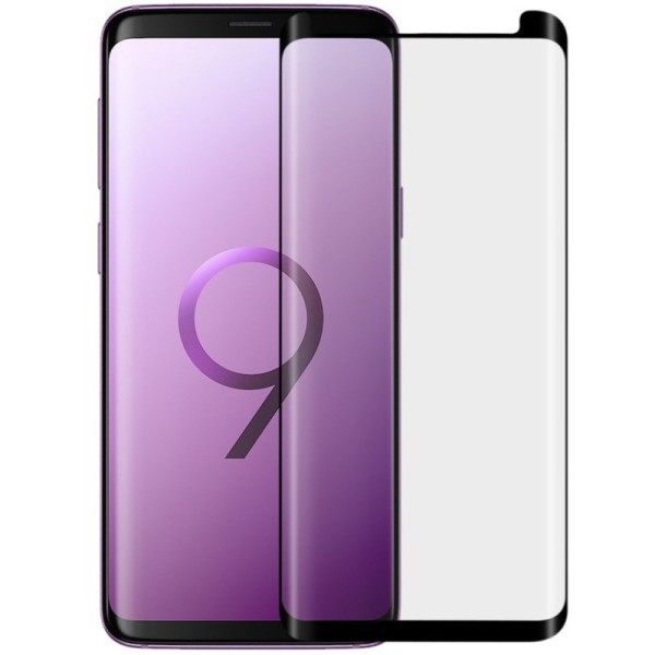 „Hat-Prince“ Tempered Glass apsauginis ekrano stiklas 0.26 mm - juodas (Galaxy S9+)