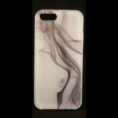 „Bullet“ Apple iPhone SE (5, 5s) kieto silikono TPU dėklas - Black Smoke (Juodas Dūmas) / Priedai.lt